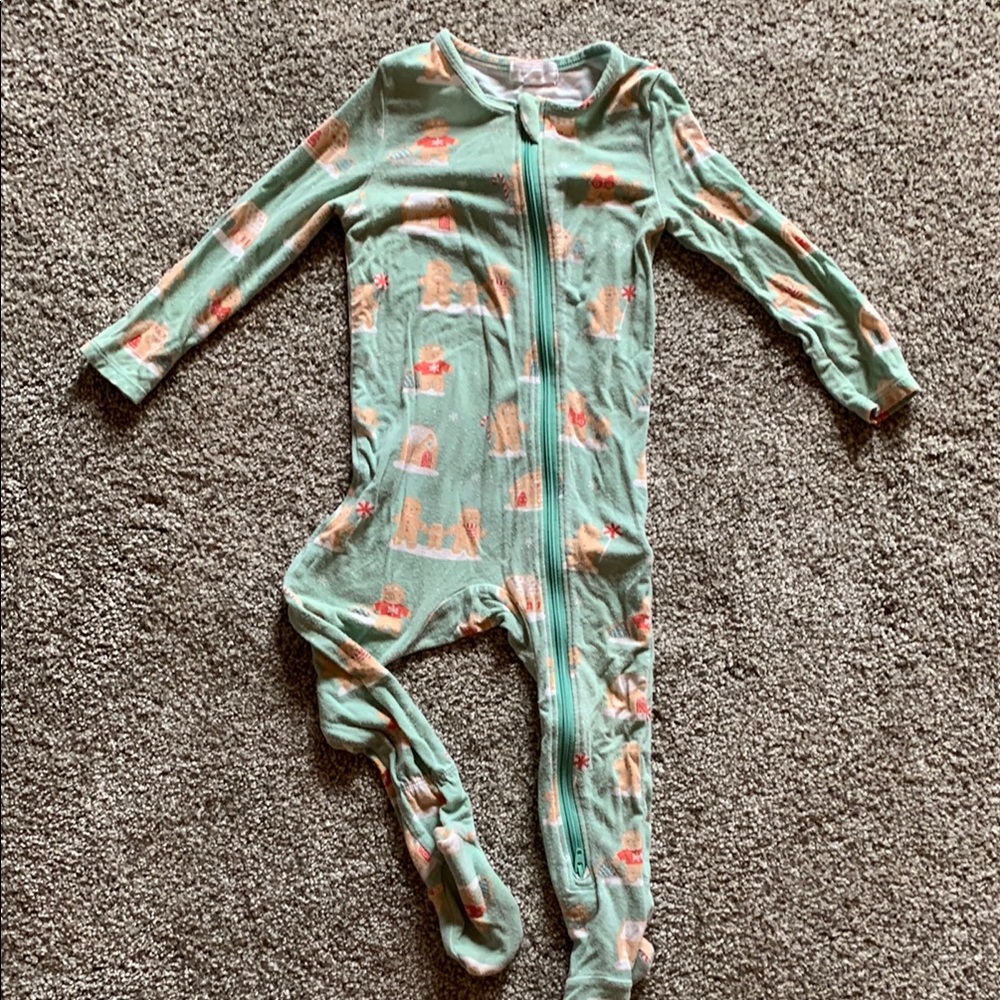 Angel Dear Christmas Green Pajamas 12-18 Months